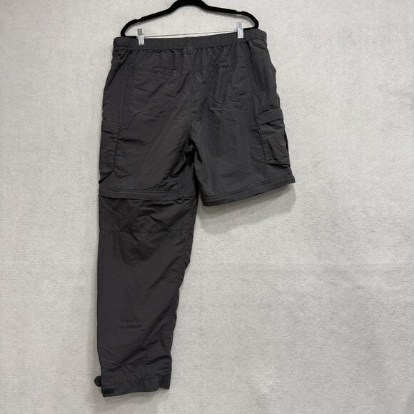 REI Pants Womens 16 Petite Gray Convertible Zip Off Cargo Hiking Nylon Quick Dry - Picture 14 of 15